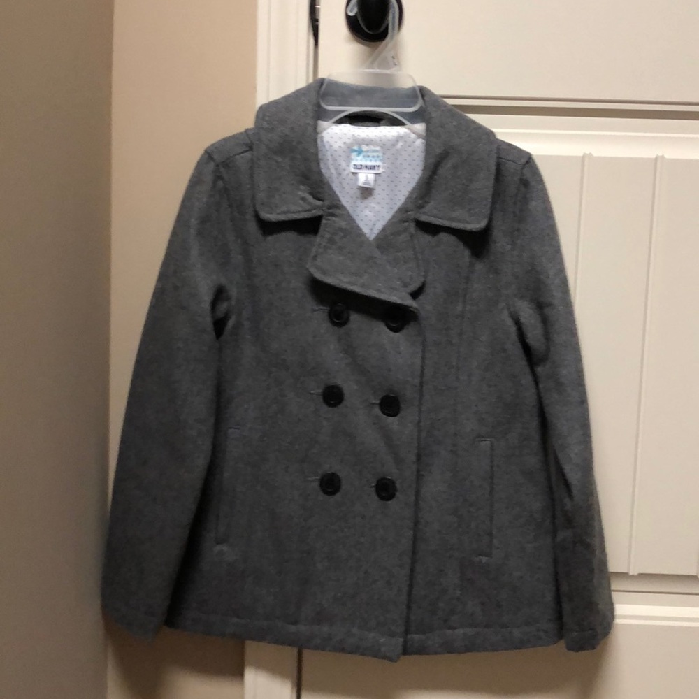 Old Navy gray wool blend peacoat